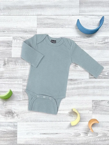 Боди Mjolk Baby Blue с длинным рукавом