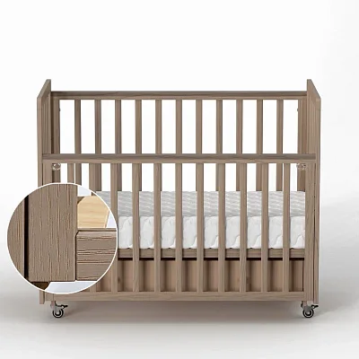 Кроватка Antemi Classic Sleep Premium с маятником и ящиком 120*60
