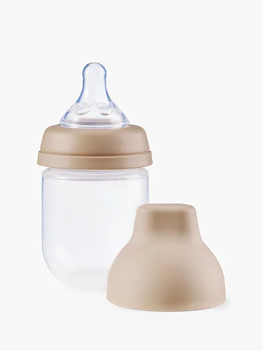 Бутылочка Happy Baby с крышкой и силиконовой соской, 125 мл