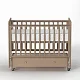 Кроватка Antemi Classic Sleep Premium с маятником и ящиком 120*60