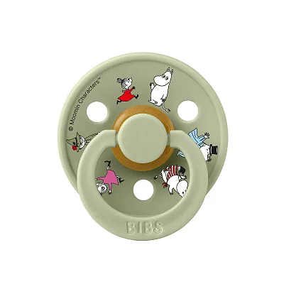 Пустышка латексная BIBS Colour - Moomin, 6+ мес.