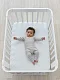 Простыня на резинке Happy Baby 100х70 см white