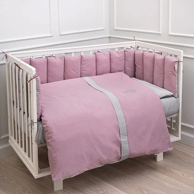 Комплект из 6 предметов Lappetti "Organic baby cotton" для прямоугольной кроватки