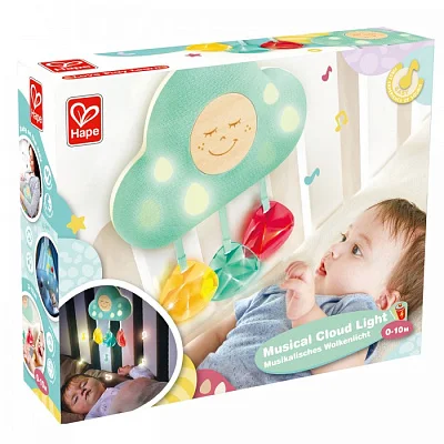 Погремушка подвесная Hape "Музыкальное облако"