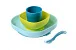 Silicone Meal Set 4Pcs Blue