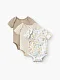 Боди детское Happy Baby (набор 3 шт.) flowers