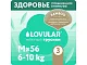 Подгузники детские LOVULAR BAMBOO M 6-10 кг, 62 шт/уп