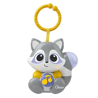 Игрушка подвеска-ночник Chicco музыкальная "Енот Клауди"