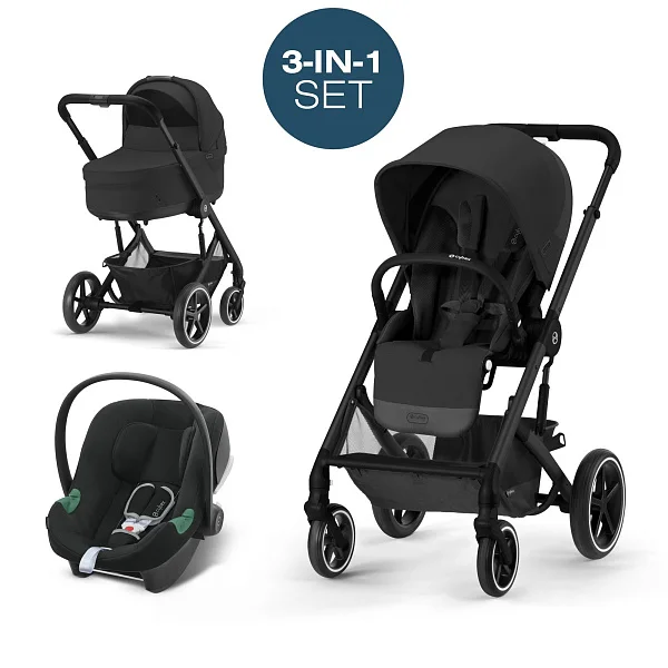 Коляска 3в1 Cybex Balios S Lux BLK 2023