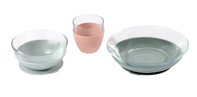 Набор стеклянной посуды для детей EUCALYPTUS COFFRET REPAS VERRE EUCALYPTUS