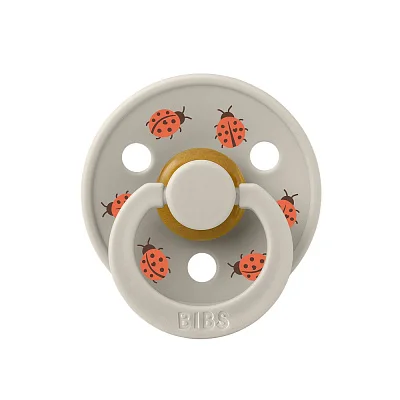 Пустышка латексная BIBS Studio Colour - Ladybug Friends, 0+ мес.
