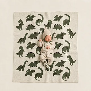 Плед Mimibaby Дино Паттерн