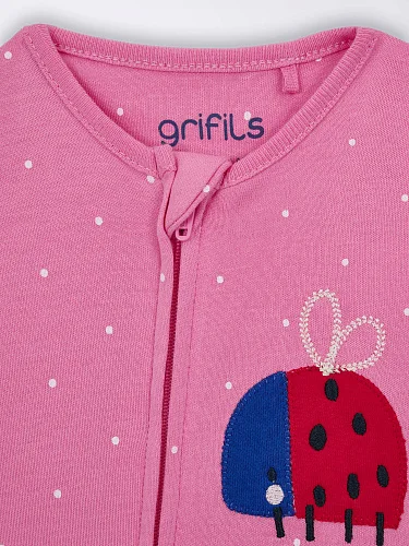 Комбинезон GRIFILS "Яркая поляна" с закрытой ножкой