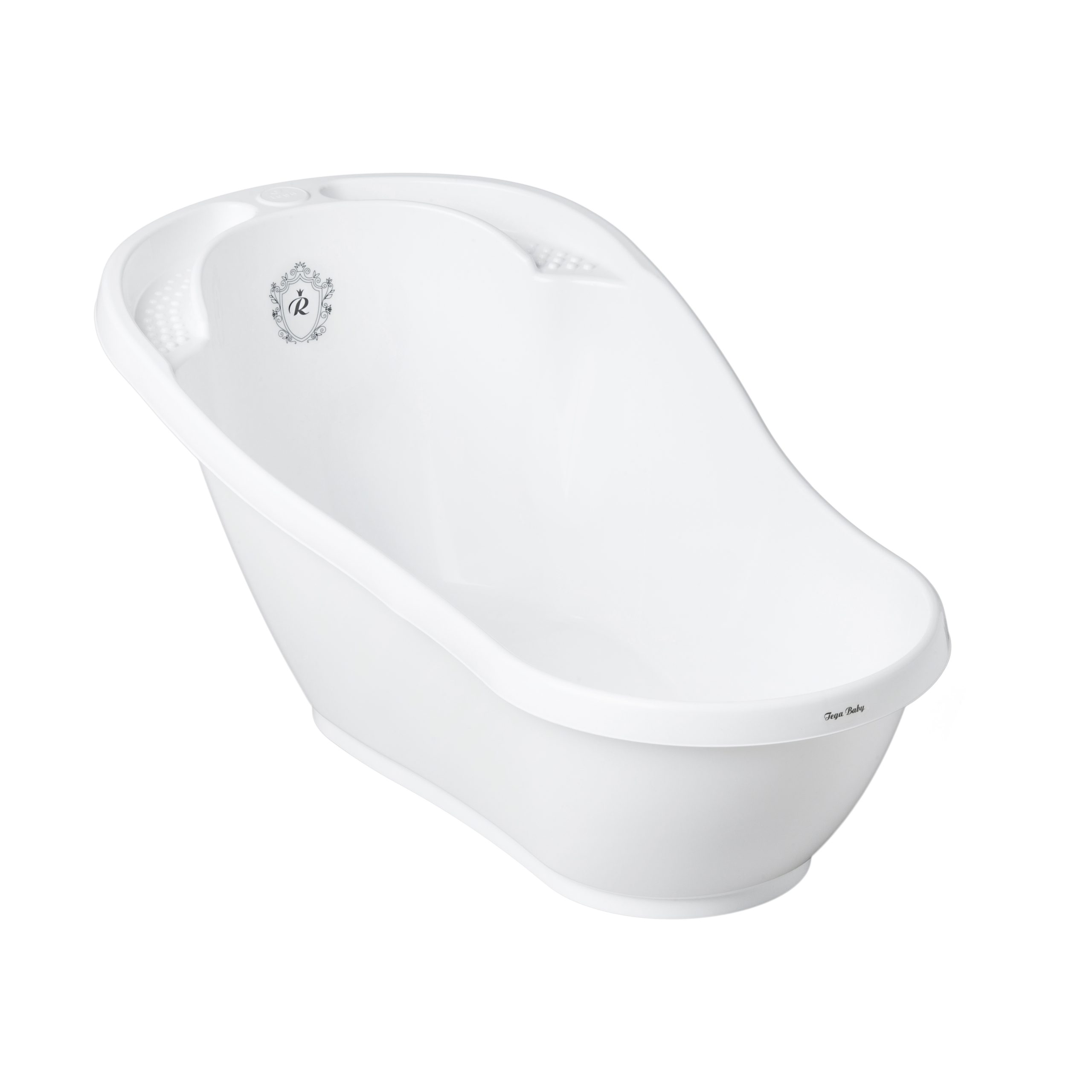 Ванна детская Tega "Royal" со сливом 92см (white/black-белый/черный) 1