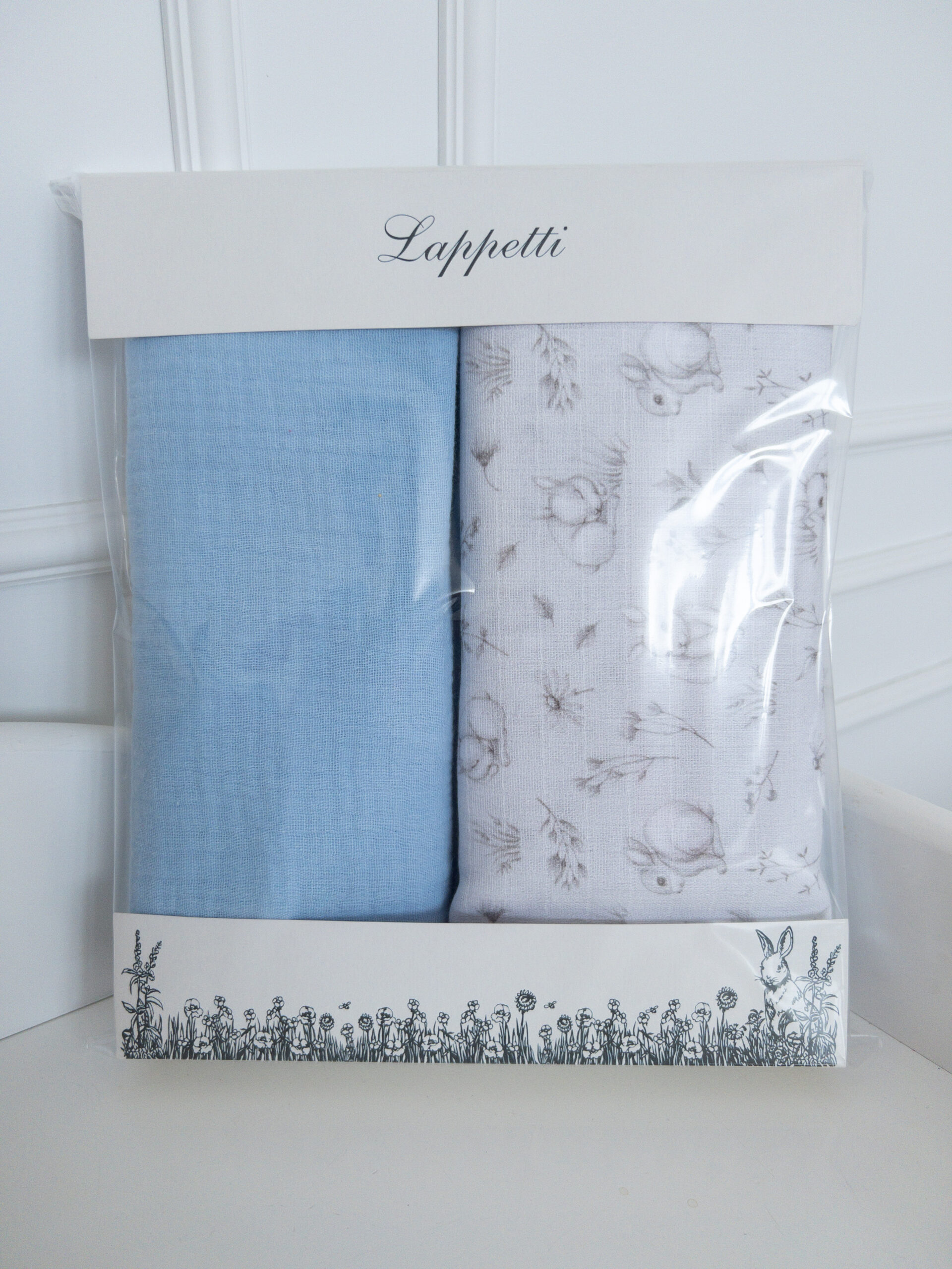 Набор пеленок из муслина 2 шт. Lapetti "Кролик Лаппин" 2