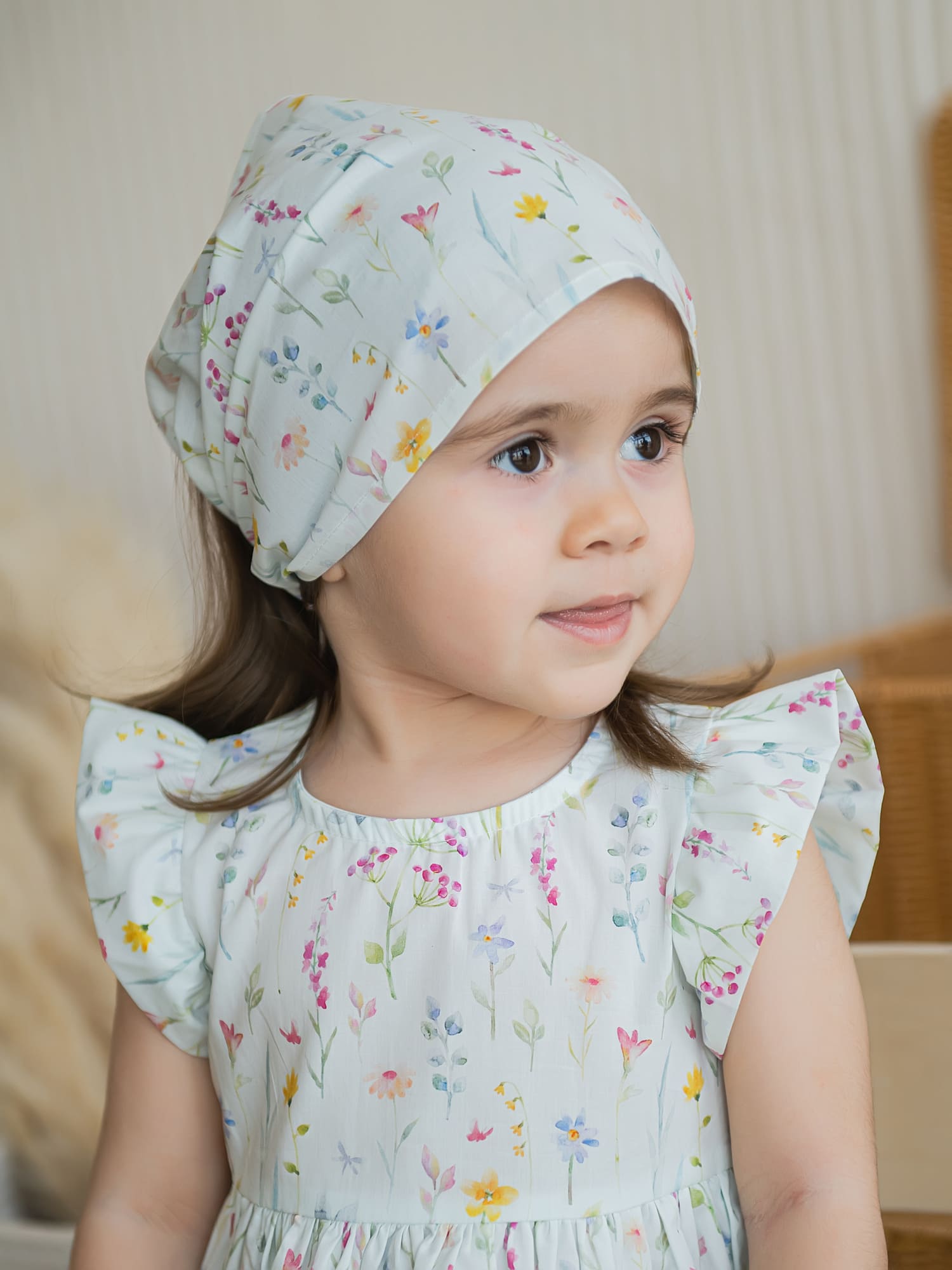 Косынка BUNGLY "Акварельные цветы"0+ 1