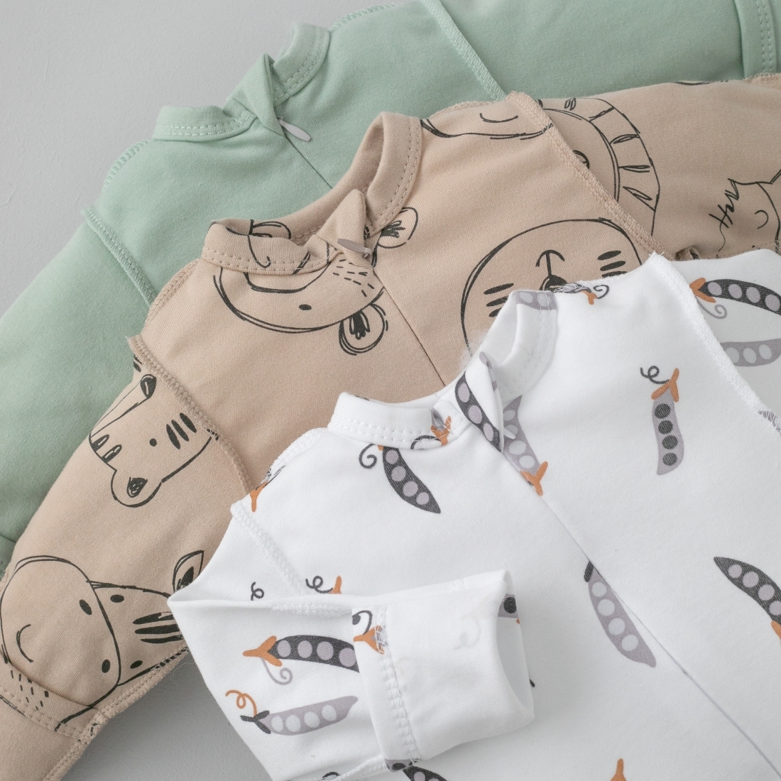 6658314303_optsite5349445b-fa1e-11ed-83e8-9e7f261f33ff Комбинезон слип Швейная Династия "Крошки Горошки ", 3 шт/уп 3