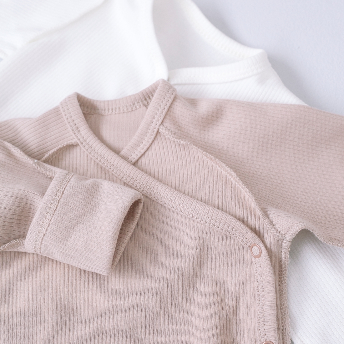 Боди с длинным рукавом Швейная Династия "Капучино", 2шт/уп 2