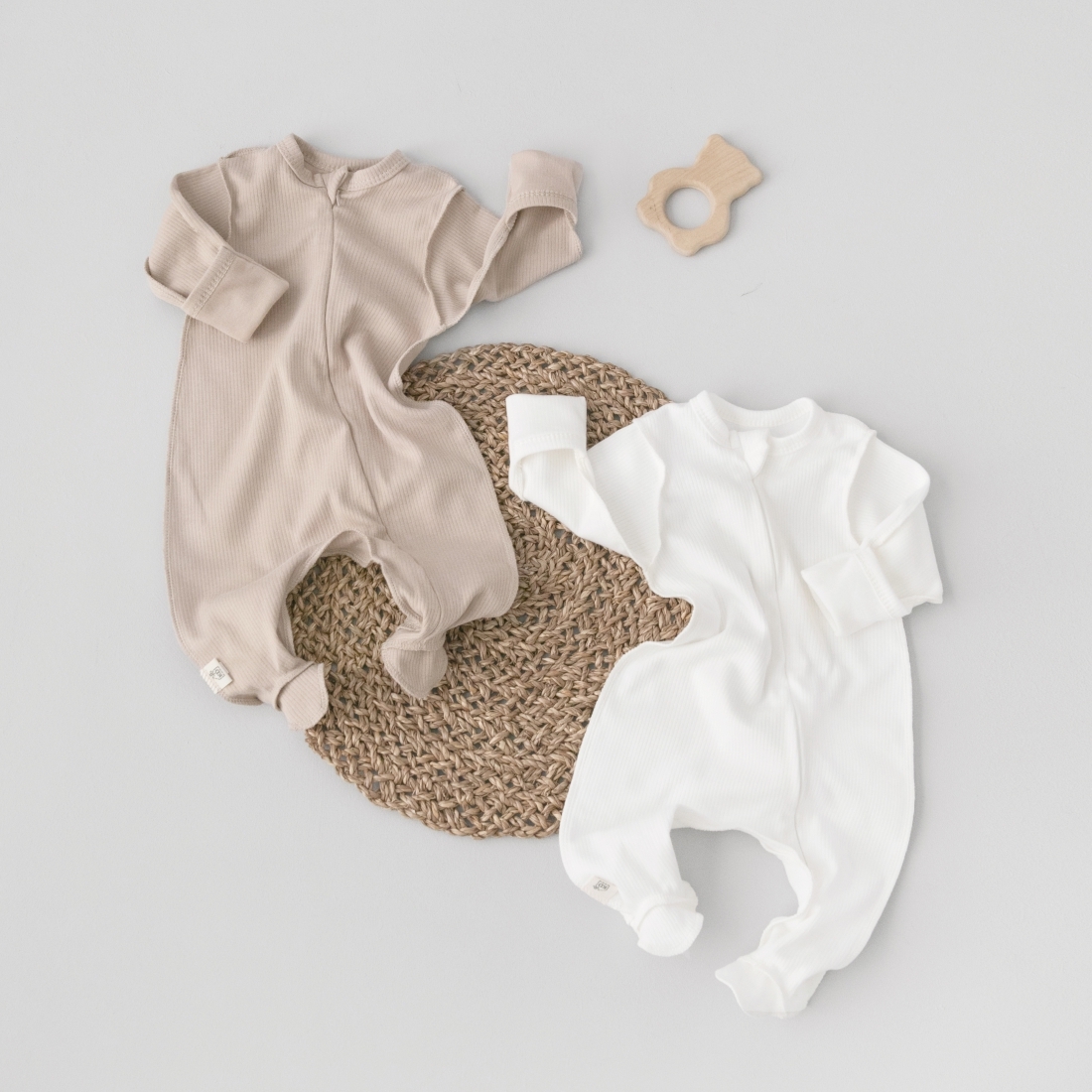 6658314303_optsitee008bb32-7798-11ee-84ac-f700696c0ca8 Комбинезон слип на молнии Швейная Династия "Капучино", 2 шт/уп 3