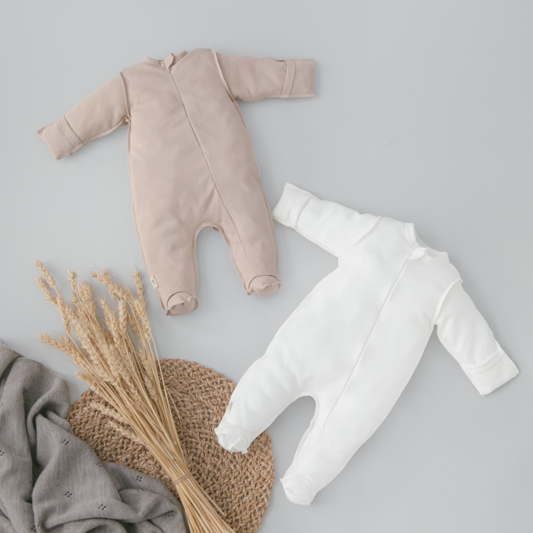 6658314303_optsitee7d1e930-7798-11ee-84ac-f700696c0ca8 Комбинезон слип на молнии Швейная Династия "Капучино", 2 шт/уп 6