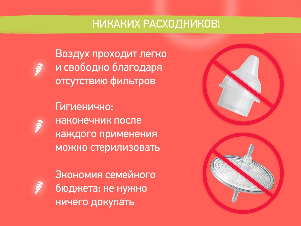 Аспиратор назальный Roxy Kids с мягким наконечником в футляре 6