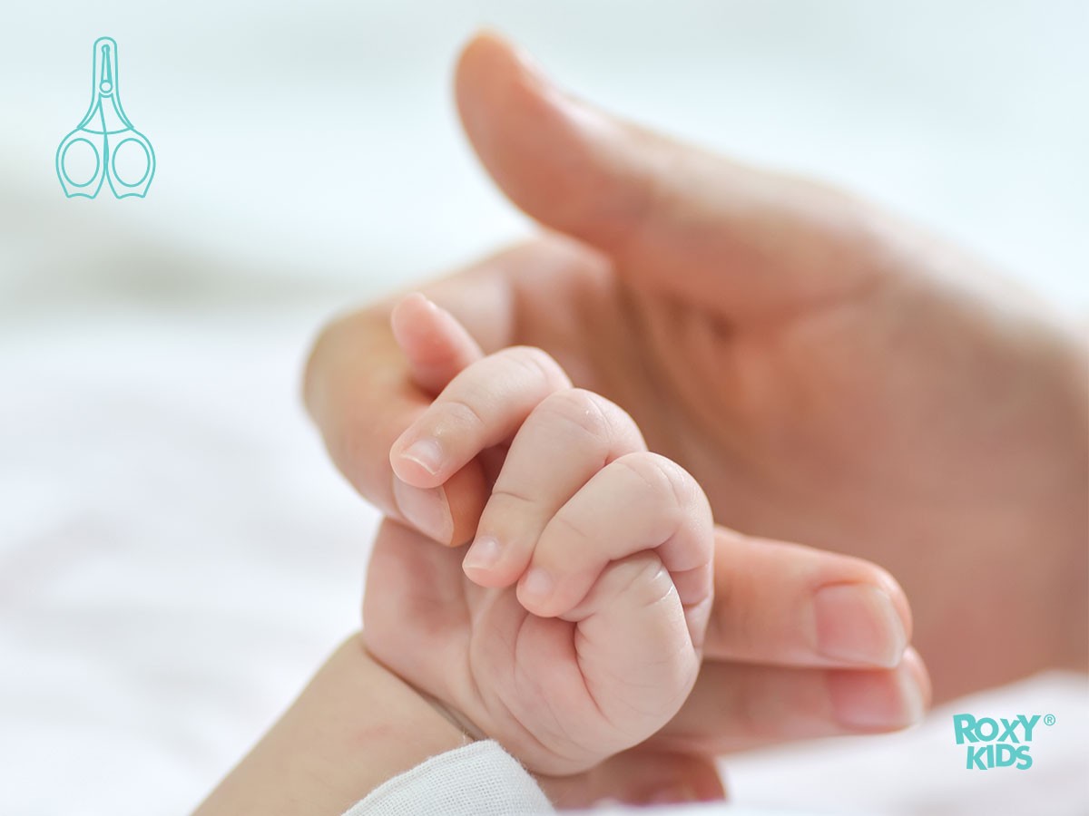 Маникюрные ножницы Roxy Kids для новорожденных с прорезиненными ручками 3