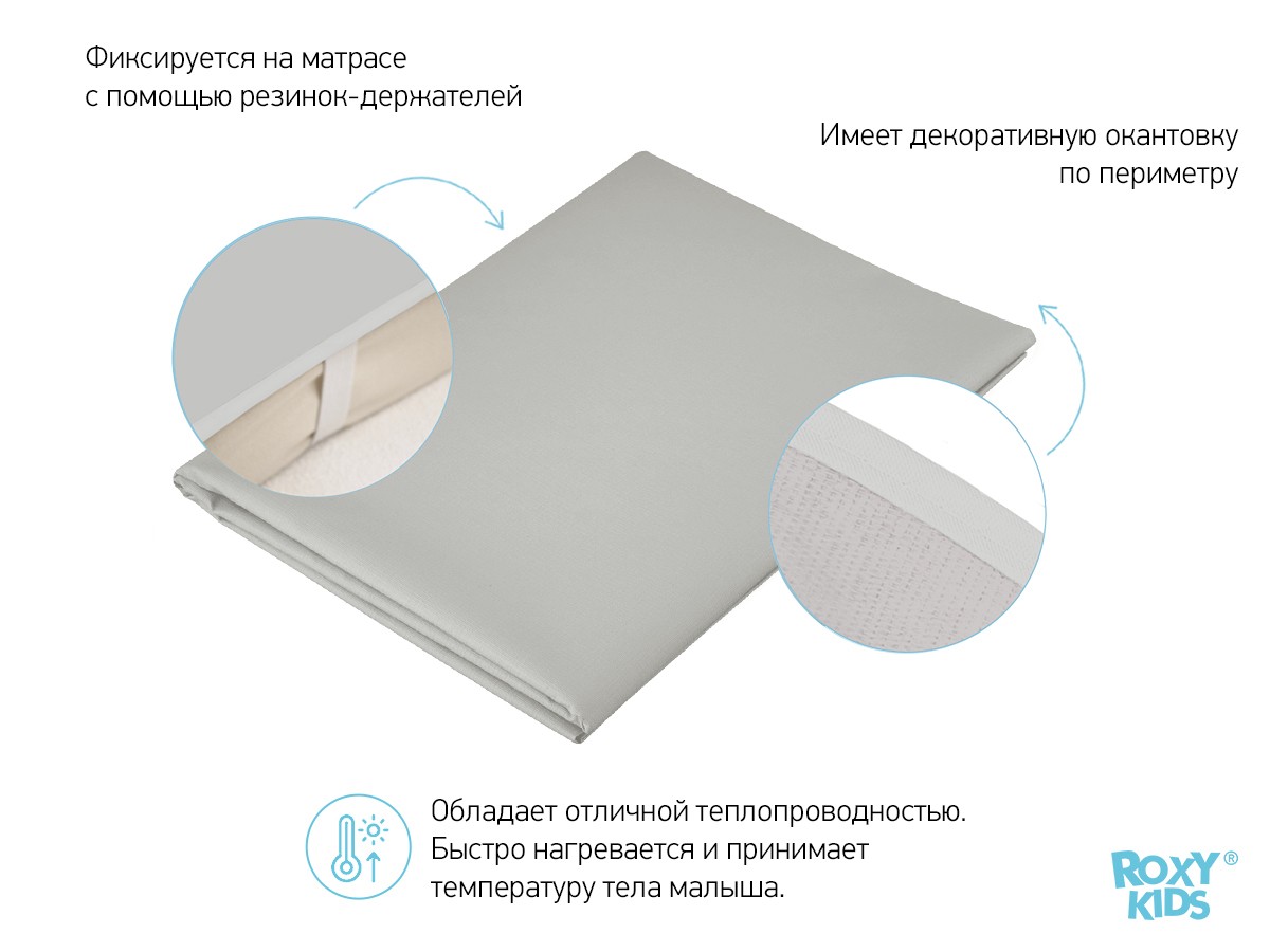 Клеёнка подкладная Roxy Kids с ПВХ покрытием окантована тесьмой 70х100 см 4