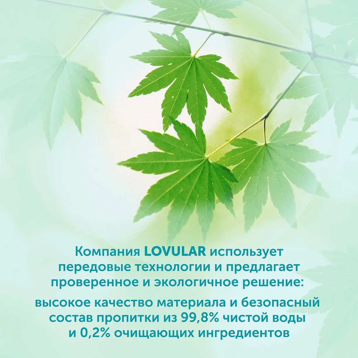 Влажные салфетки LOVULAR GIRAFFE 80 шт/уп 8