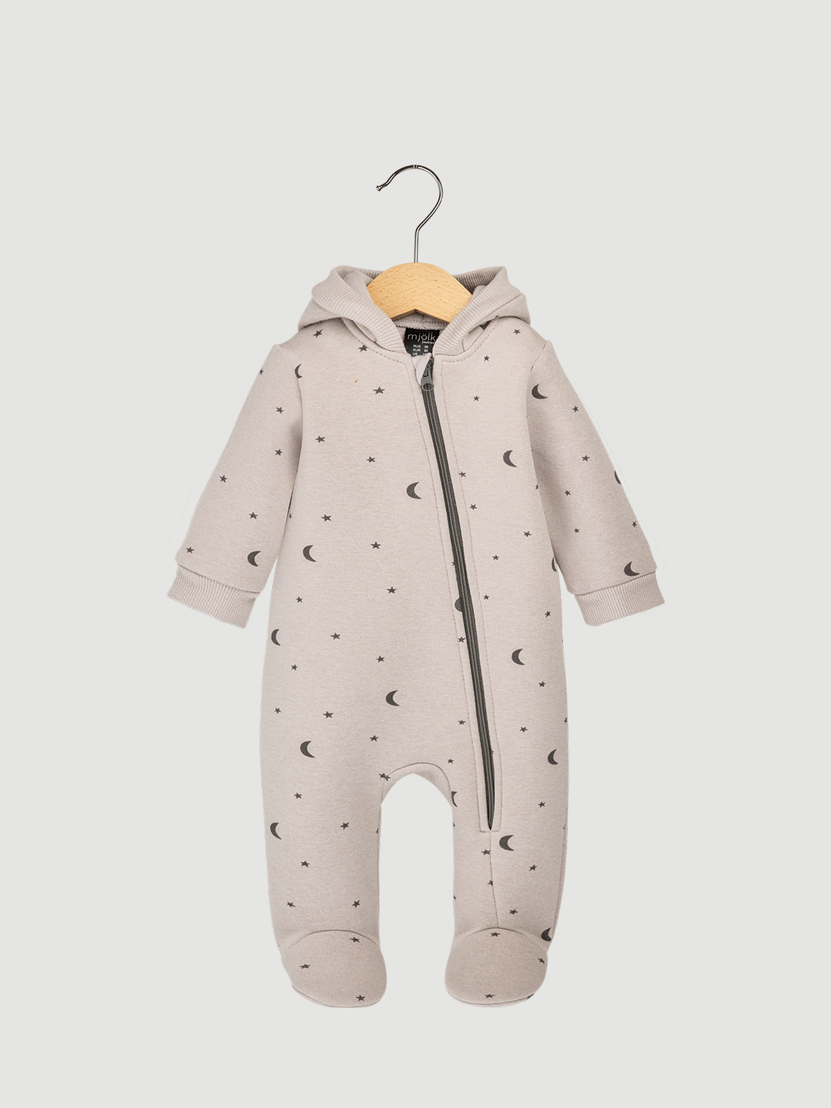 8656106_СОВ__2_ Утеплённый комбинезон с капюшоном Mjolk White Sand Moons с закрытой ножкой 6