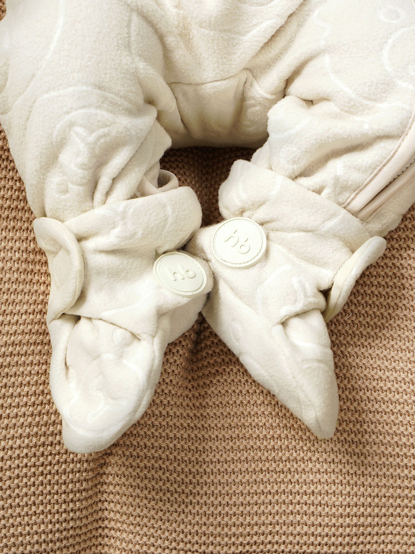 Носки пинетки Happy Baby флис 2