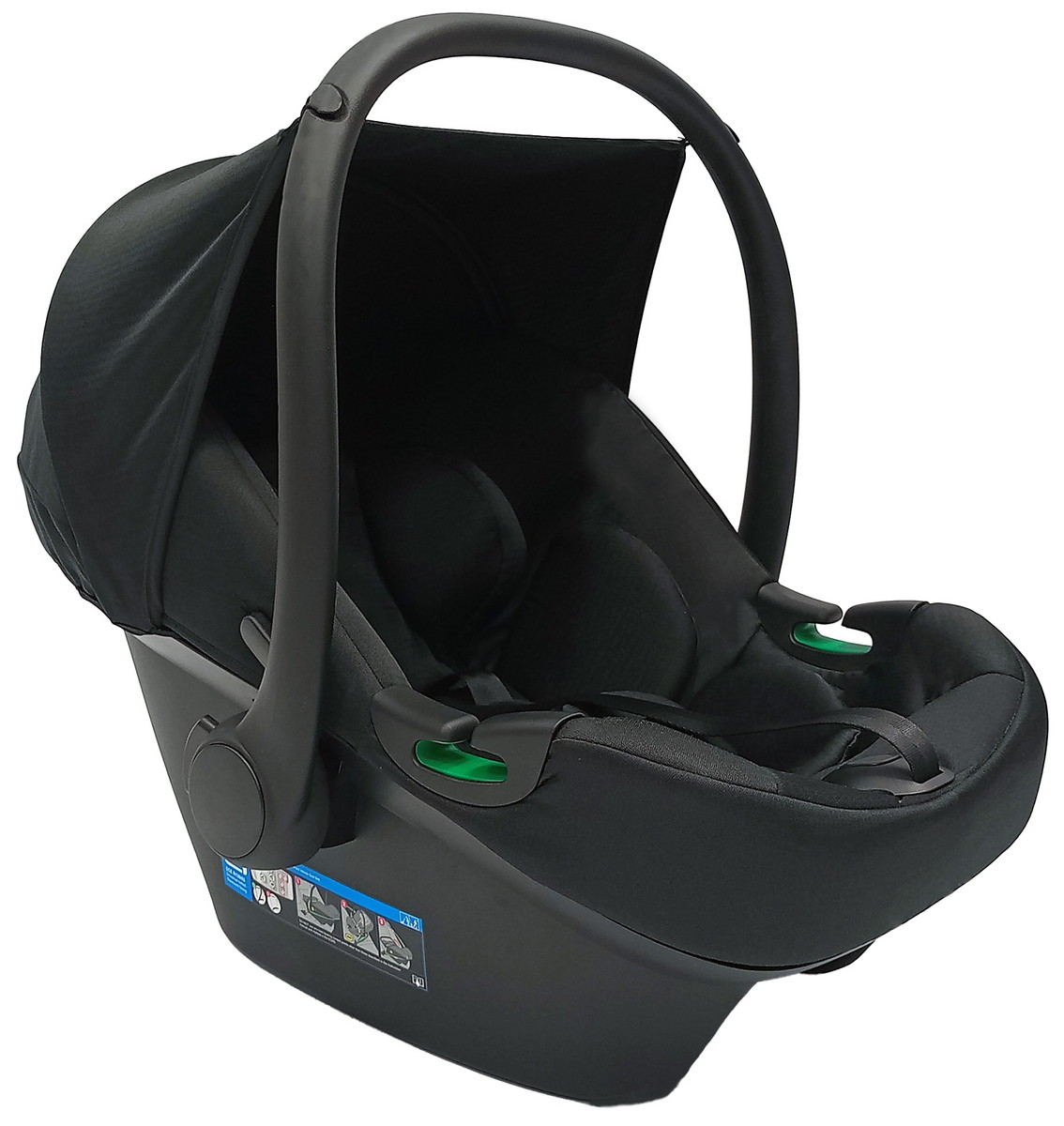 Автолюлька группы 0+ Sweet Baby Elegante Stella Black (с адаптером) 1