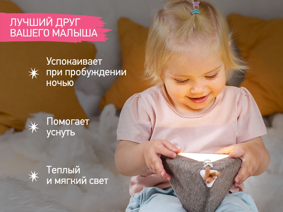 Ночник Roxy Kids Вигвам с котёнком 8