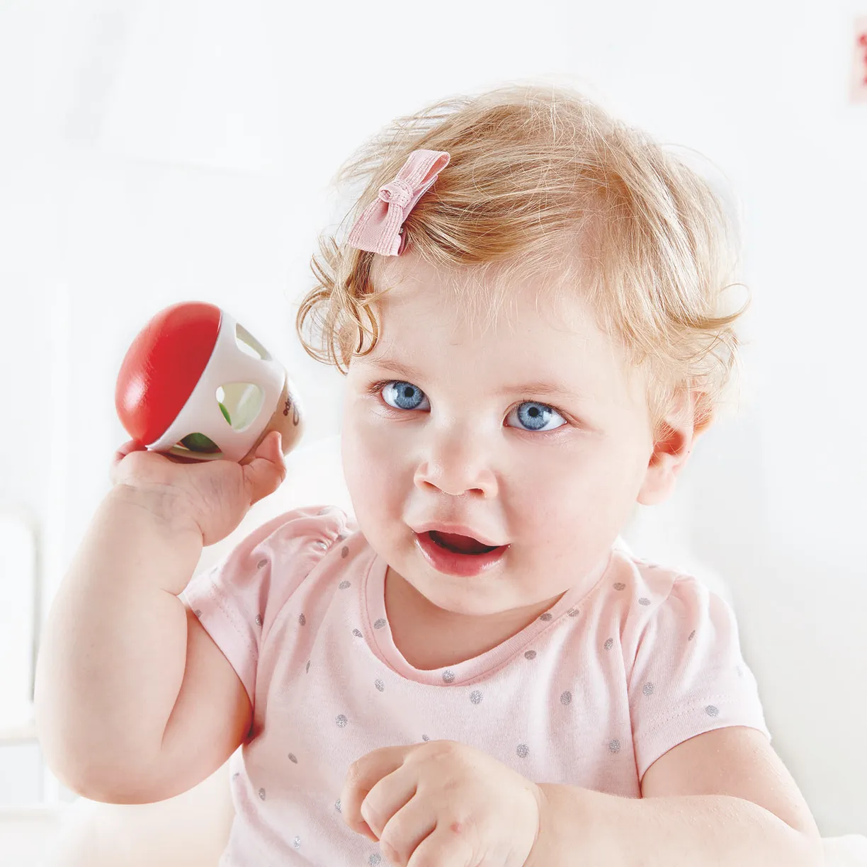 Игрушка Hape 3-в-1 погремушка-неваляшка-бумеранг "Звон колокольчика" 3