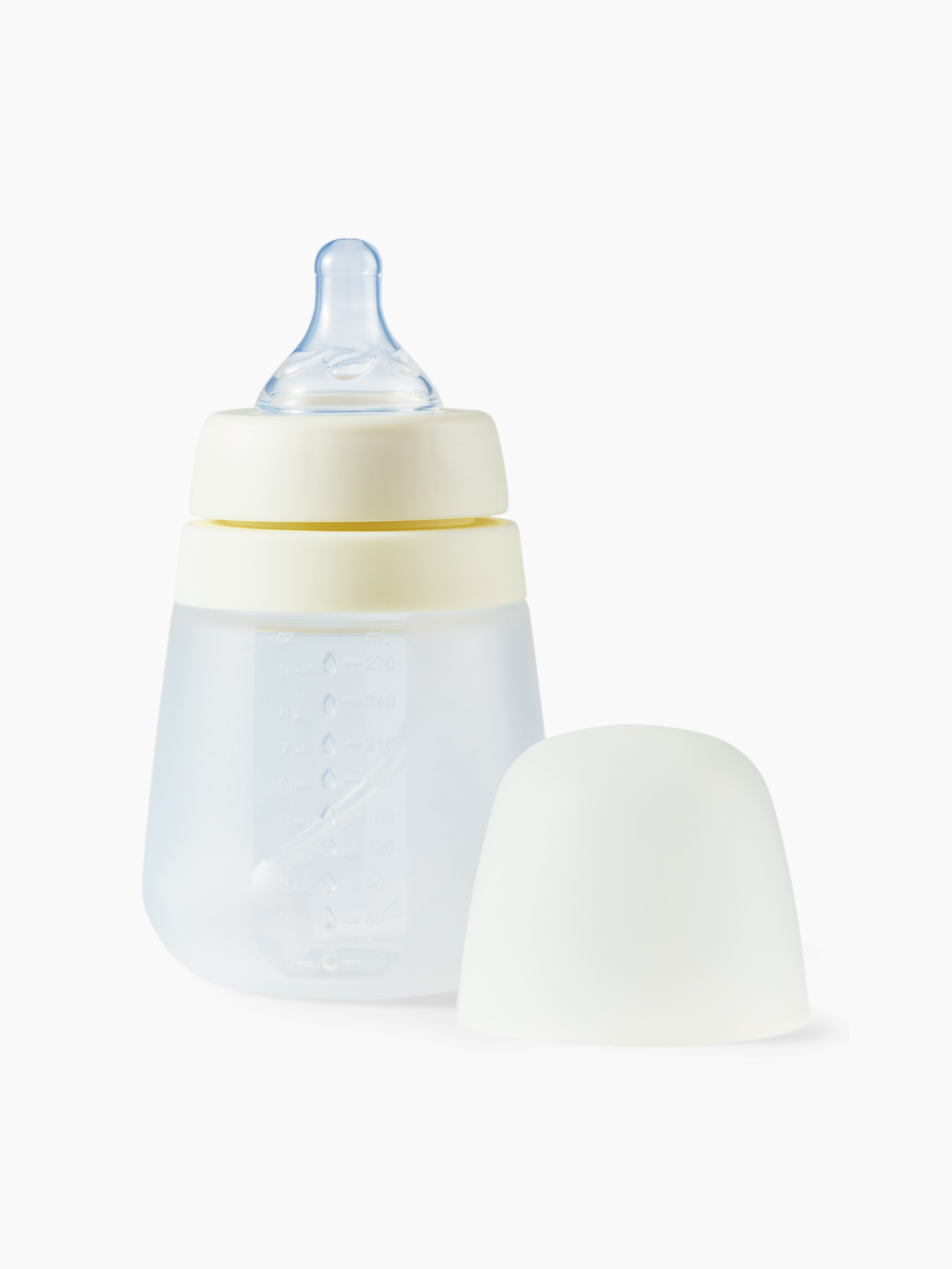 Бутылочка Happy Baby силиконовая с крышкой и 2 силиконовыми сосками, 270 мл 1