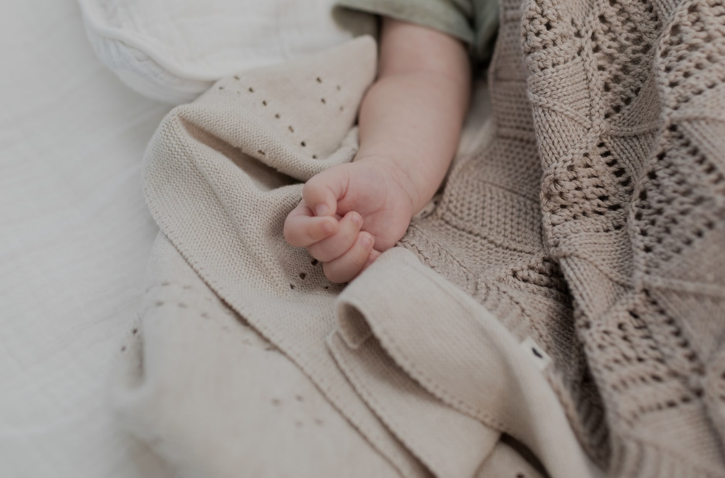 Плед вязаный BIBS Pointelle 4