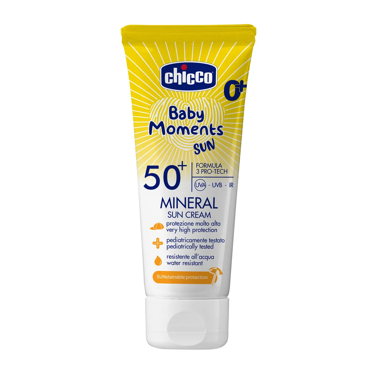 Крем минеральный солнцезащитный Chicco SPF50+ 75 мл 1