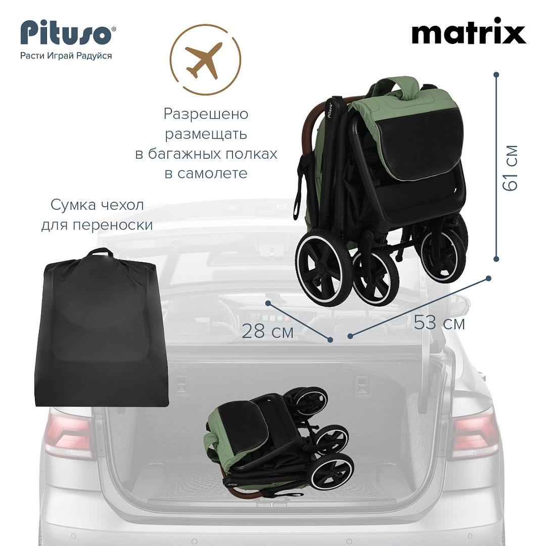 Коляска прогулочная Pituso Matrix 17