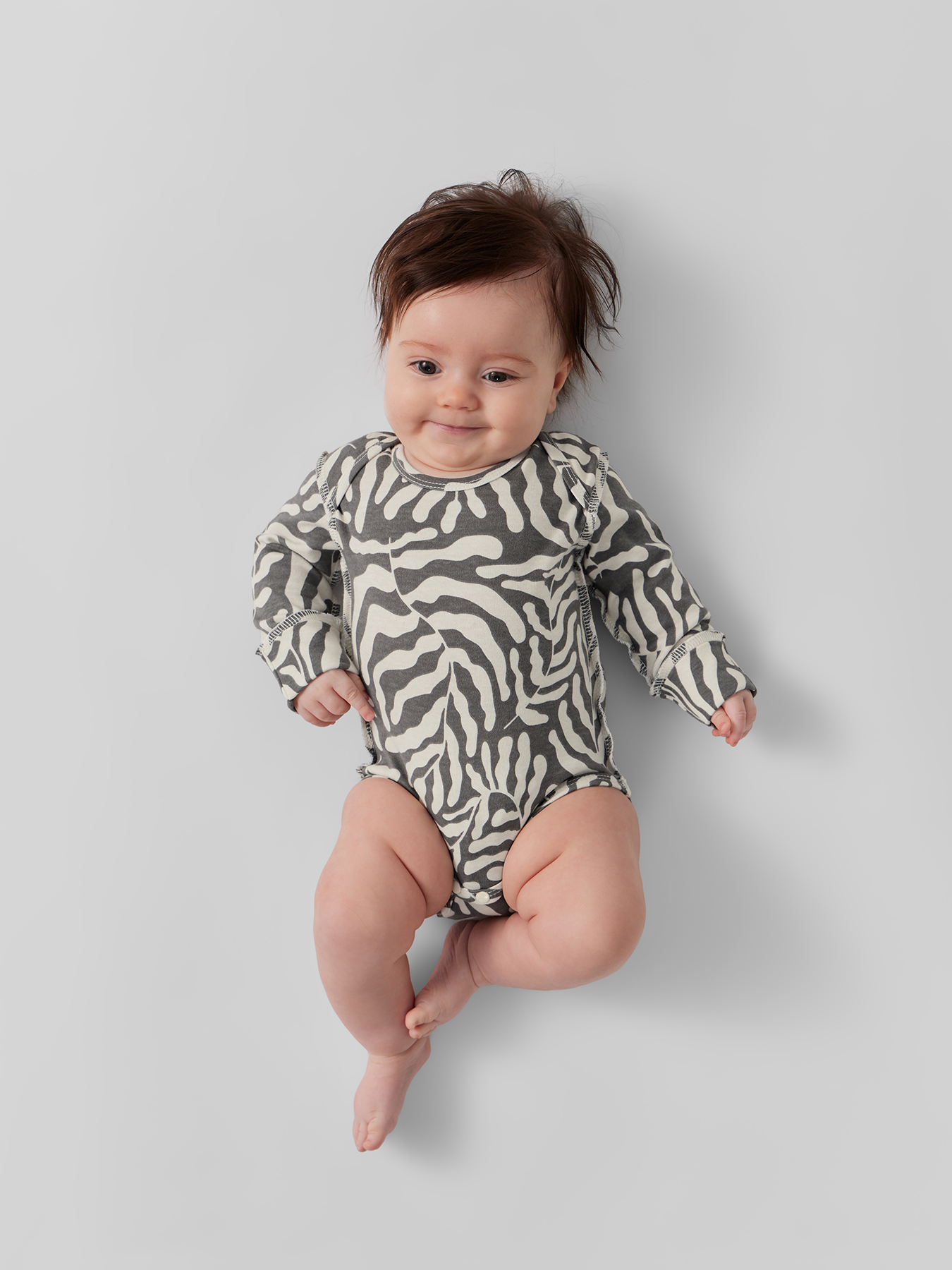 Боди с длинным рукавом детское Happy Baby (набор 3 шт.) leaves 4