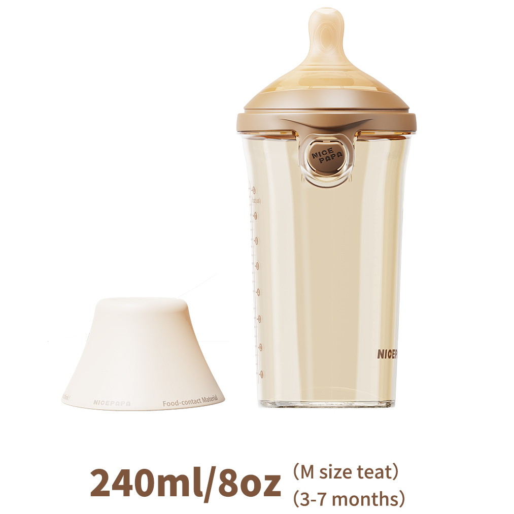 yuydpc0xbeh6w5hgxtezeq43v25wxni9 Бутылочка NICE PAPA антиколики/широкое горло 240 мл/соска 3-7 мес 1