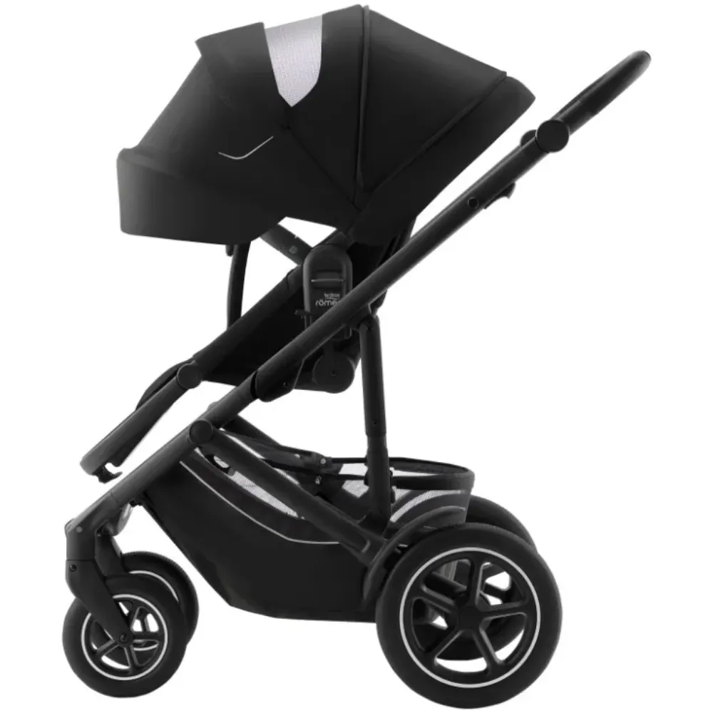 Комплект 4в1 Britax Roemer коляска SMILE5Z Classic Space Black+автокресло BS CORE+База BS CORE BASE 7 4в1 черный