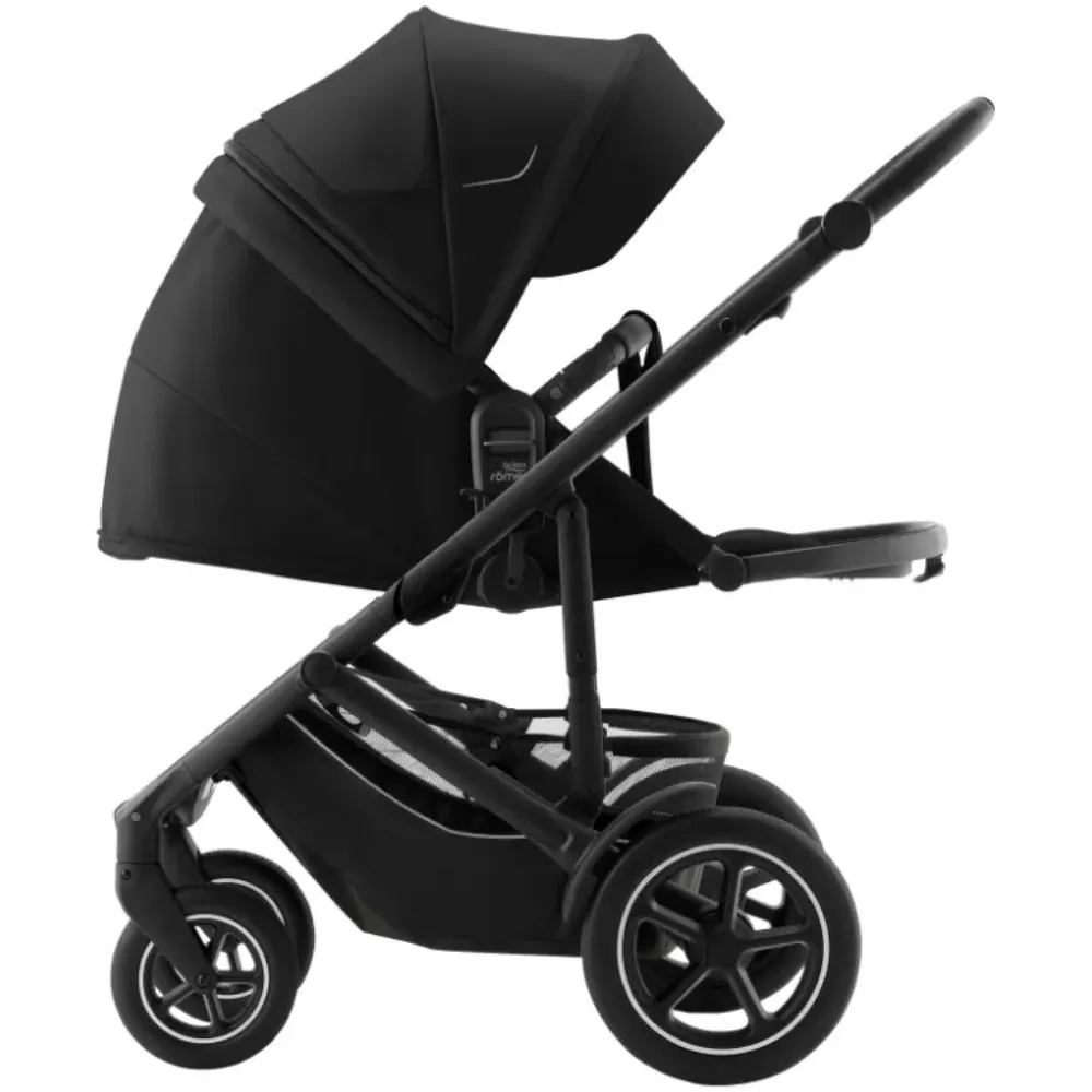 Комплект 4в1 Britax Roemer коляска SMILE5Z Classic Space Black+автокресло BS CORE+База BS CORE BASE 8 4в1 черный