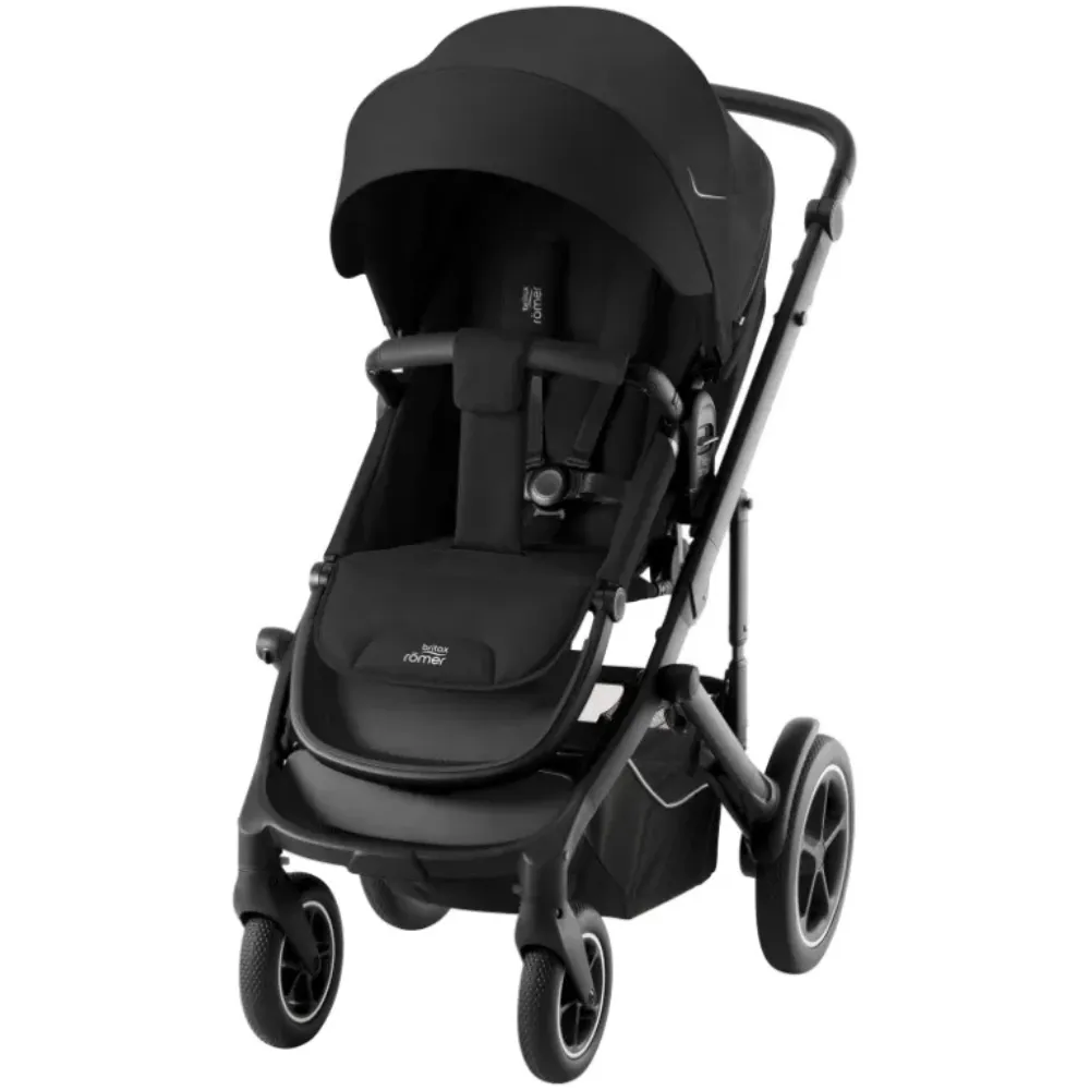 Комплект 4в1 Britax Roemer коляска SMILE5Z Classic Space Black+автокресло BS CORE+База BS CORE BASE 5 4в1 черный