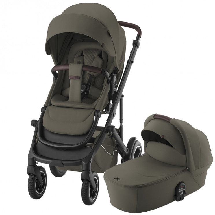Комплект 3в1 Britax Roemer коляска SMILE 5Z LUX,Urban Olive + автокресло BABY-SAFE PRO Space Black 4 Urban_Olive_SpaceBl