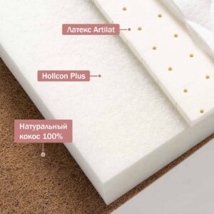 Матрас детский Antemi “ALBERO” 119х60х12см