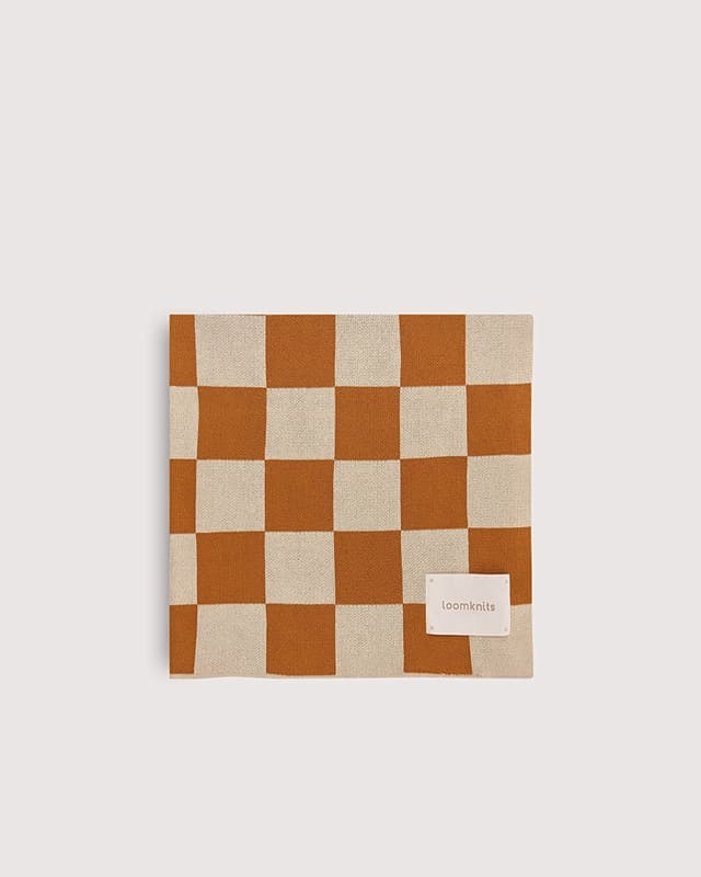 Плед детский Loomknits Клетка керамит LW5340