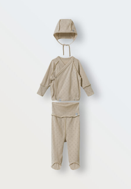 Комплект из ажура Toucankids 3 предмета (распашонка-ползунки-чепчик)