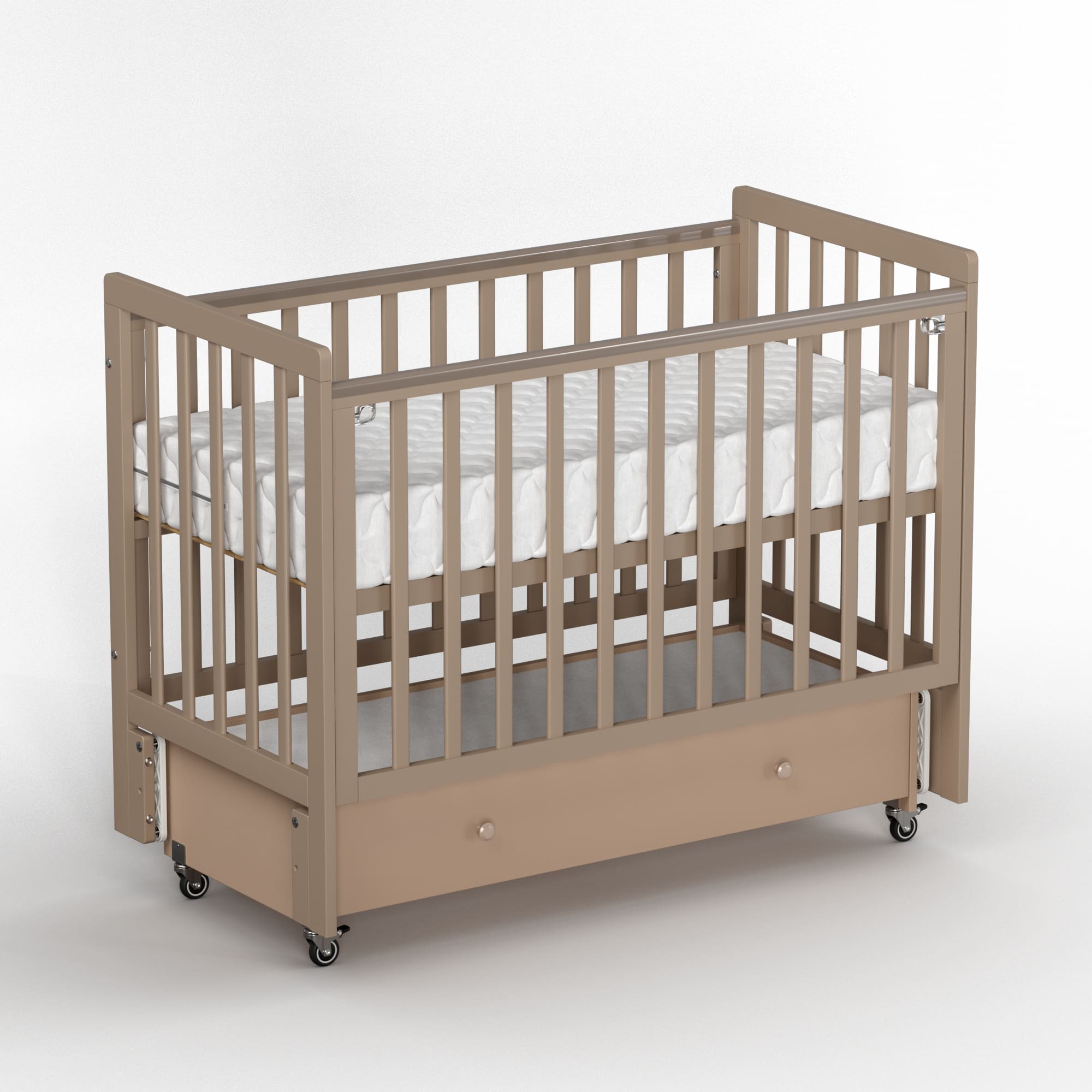 Кроватка Antemi Classic Sleep с маятником и ящиком 120*60 2