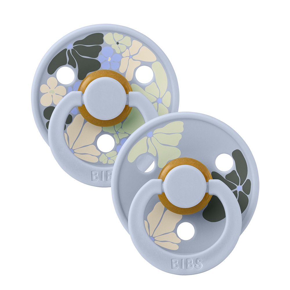 Набор пустышек латексных BIBS Studio Colour, 2 шт. - Morning Bloom, 6+ мес. 2 Набор пустышек латексных BIBS Studio Colour, 2 шт. - Morning Bloom, 6+ мес. 1
