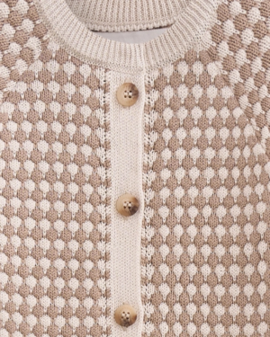 Комбинезон детский Loomknits Бежевые соты LW5507 6 Комбинезон детский Loomknits Бежевые соты LW5507