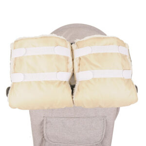 Муфты-варежки BAMBOLA на липучках шерстяной мех+плащевка (Лайт) Бежевые 6 Муфты-варежки BAMBOLA на липучках шерстяной мех+плащевка (Лайт) Бежевые 5